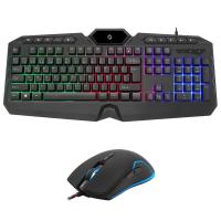 FRISBY FK-4865QU USB Q Trk Optic Mouse RGB Led Aydınlatmalı Siyah Multimedya Klavye - Mouse Set
