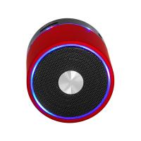 FRISBY FS-P202BT Bluetooth+USB-SD Kırmızı/Siyah 3w Taşınabilir Hoparlör Renk Değiştiren LED'ler