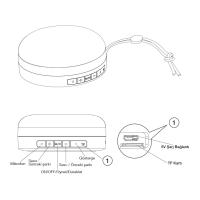 FRISBY FS-190BT-G Bluetooth / Micro SD Gümüş 10W Mikrofonlu Hoparlör