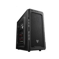 FSP CMT210 CMT210S PSU Yok Mid Tower Gaming Kasa Gümüş Çerçeve