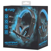 Fury Nighthawk Stereo Led Işıklı Mik.Kul. Syh-Mavi