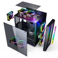 GAMEBOOSTER GB-G3601B Powersız Gaming Mid-Tower PC Kasası Siyah