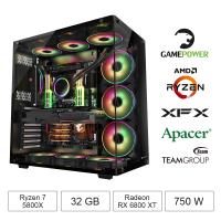 GAMEPOWER FALCON RYZEN 7 5800X 32GB 1TB SSD 16GB RX6800XT FDOS