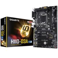 GIGABYTE 1151p H110 DDR4 H110-D3A GLan HDMI 4x Sata3 1x M2 Sata 6x (PCIe 3.0) ATX Mining Anakart
