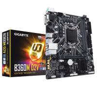 GIGABYTE 1151p v2 B360 DDR4 B360M-D2V 6x Sata 1x M2 Sata DVI Intel® HD Graphics 3x (PCIe) mATX
