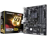 GIGABYTE AM4 X370 DDR4 AX370M-DS3H 4x Sata 1X M2/X4 HDMI DVI AMD Ryzen Graphics 3x (PCIe) mATX