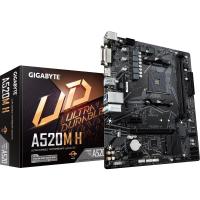 GIGABYTE A520M-H DDR4 SATA3 M2 PCIe NVME HDMI DVI PCIe 16X v4.0 AM4 mATX