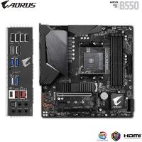 GIGABYTE B550M AORUS PRO-P DDR4 M2 PCIe NVME HDMI DP PCIe 16X v4.0 AM4 mATX