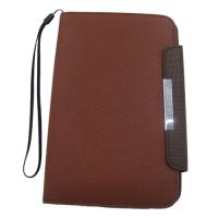 Griffin Deri Kılıf Galaxy Tab P6200 7 Flip Cover Cüzdanlı Kahverengi
