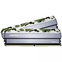 GSKILL 16GB (2X8) DDR4 3000MHZ CL16 DUAL KIT PC RAM SniperX Orman Kamuflaj F4-3000C16D-16GSXFB