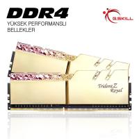 GSKILL 64GB (2X 32GB) DDR4 3600MHZ CL18 DUAL KIT PC RAM TRIDENT Z ROYAL GOLD F4-3600C18D-64GTRG