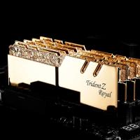 GSKILL 64GB (2X 32GB) DDR4 3600MHZ CL18 DUAL KIT PC RAM TRIDENT Z ROYAL GOLD F4-3600C18D-64GTRG
