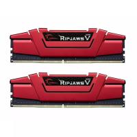 GSKILL DDR4 16gb (2x8gb) 3000mhz RipjawsV F4-3000C16D-16GVRB PC Ram CL16 288pin 1.2v Kırmızı Soğutuculu