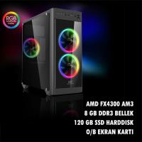 KOLAYPC DSK AMD X4 Gaming FX430812L FX4300 3.8 8gb 120gb SSD AMD HD Graphics Linux