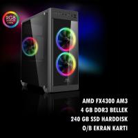 KOLAYPC DSK AMD X4 Gaming FX430412L FX4300 3.8 4gb 120gb SSD AMD HD Graphics Linux