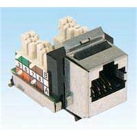 HCS J6A-00823 FTP CAT6 110 IDC T568 A/B KESTONE JACK 8P8C - 90 Derece