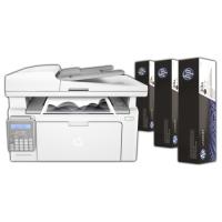 HP G3Q67A Laserjet Pro M134FN + (3) TONER BUNDLE Mono A4 Yazıcı Fotokopi Tarayıcı Fax 128MB Ram 20 ppm S/B USB 2.0, Netw