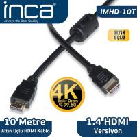 INCA 10metre IMHD-10T HDMI & HDMI Görüntü Kablosu Gold 1.4v 4K