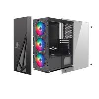 INCA 650W 80+ EMG-49JX 4 X ARGB FANLI GAMING MID-TOWER KASA SİYAH