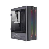 INCA mid Tower 650W 80+ Gaming EMG-21XB ATX PC Kasası Temperli Cam Siyah 4x 12cm RGB Fan