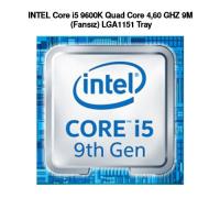 INTEL Core i5 9600K Quad Core 4,60 GHZ 9M (Fansız) LGA1151 Tray