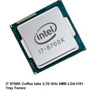 INTEL Core i7 8700 3.20 GHz 12MB LGA1151 Tray Fansız