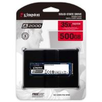 KINGSTON 500GB A2000 SA2000M8/500G 2200- 2000MB/s M2 PCIe NVMe Gen3 Disk