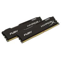 KINGSTON Hyperx Fury Black 16GB (2x8GB) 2400Mhz DDR4 CL15 Pc Ram HX424C15FB2K2/16