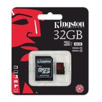 KINGSTON MicroSD 32GB SDCA3/32GB Class3 U3 Adaptörlü Hafıza Kartı 90mb/sn 80mb/sn