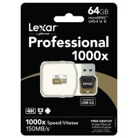 Lexar 64GB MicroSDXC 1000x U3 LSDMI64GCBEU1000R