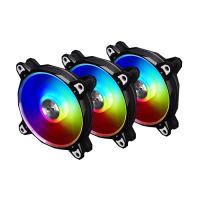 LIAN LI BORA DIGITAL BLACK ARGB KASA FANI 3-LÜ SET