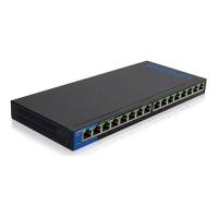 Linksys 16 Port LGS116P-EU 10/100/1000 Yönetilemez 8x POE L2 PoE Gigabit Switch