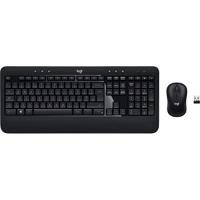 LOGITECH Advanced Combo Kablosuz Q Trk Siyah Multimedya Klavye - Mouse Set 920-008808