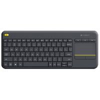 LOGITECH K400 Plus Kablosuz Q Trk Touchpad Siyah Standart Klavye Smart TV uyumlu 920-007149