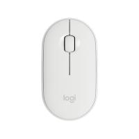 LOGITECH M350 Pebble Kablosuz Mouse (Beyaz) İnce ve Sessiz (910-005716)