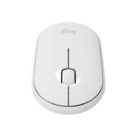 LOGITECH M350 Pebble Kablosuz Mouse (Beyaz) İnce ve Sessiz (910-005716)