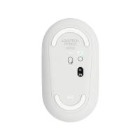 LOGITECH M350 Pebble Kablosuz Mouse (Beyaz) İnce ve Sessiz (910-005716)