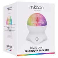 Mikado MD-X740 Beyaz Şarjlı BT-TF Cart-USB Tavan Led Işıklı Disko Topu Speaker