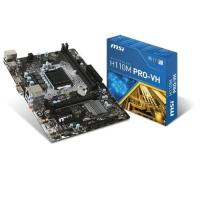 MSI 1151p H110 DDR4 H110M PRO-VH O/B Vga GLan HDMI 4x Sata3 1x (PCIe 3.0) mATX