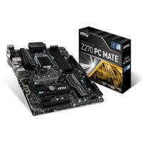 MSI 1151p Z270 DDR4 Z270 PC Mate O/B Vga GLan Raid DVI,HDMI 6x Sata3 2x M2 Sata 5x (PCIe 3.0) ATX