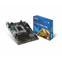 MSI 1151p H110 DDR4 H110M PRO-VDL 4x Sata DVI Intel® HD Graphics 2x (PCIe) mATX