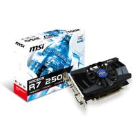 MSI 2gb AMD R7 250 2GD3 OCV1 DDR3 128bit HDMI DVI 16X (PCIe 3.0) 100w 350w 1.8ghz