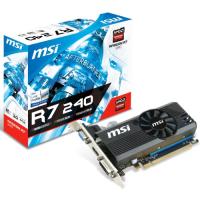MSI 2gb AMD R7 240 2GD3 LPV2 DDR3 128bit HDMI DVI 16X (PCIe 3.0) 75w 300w 1.8ghz
