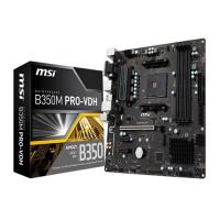 MSI AMD B350M PRO-VDH B350 DDR4 2133 VGA GLAN AM4