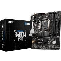 MSI B460M PRO DDR4 M2 PCIe NVME HDMI DVI PCIe 16X v3.0 1200p mATX