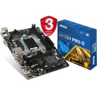 MSI H110M PRO-D DDR4 2133MHz S+V+GL 1151 (mATX)