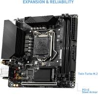 MSI H410I PRO WIFI DDR4 M2 PCIE NVME HDMI-DP PCIe 16X v3.0 1200p mITX