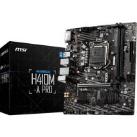 MSI H410M-A PRO DDR4 SATA3 M2 PCIe NVME HDMI DVI PCIe 16X v3.0 1200p mATX
