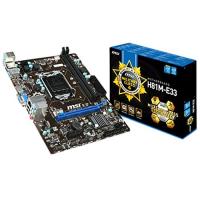 MSI H81M-E33 DDR3 SATA3 PCIe 16X v3.0 1150p mATX