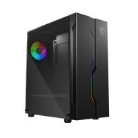 MSI mid Tower Powersiz Gaming MAG VAMPIRIC 010 ATX PC Kasası Temperli Cam Siyah